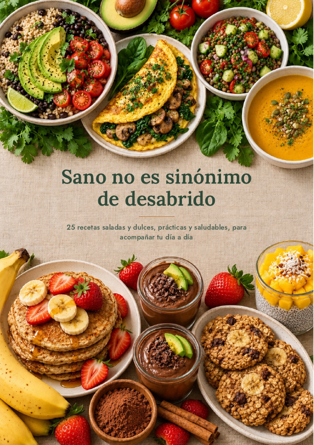 Portada del e-book Recetas sabrosas y saludables